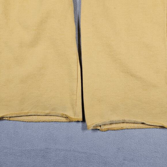 American Eagle Y2K Sweatpants Womens Medium Fleece Low Rise Yellow Mallcore - Picture 10 of 15